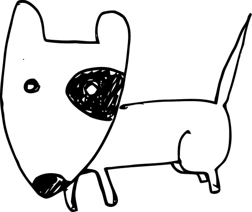 Dog,pet,hound,black Eye,animal,free Vector Graphics - Dog,pet,hound,black Eye,animal,free Vector Graphics (500x421)