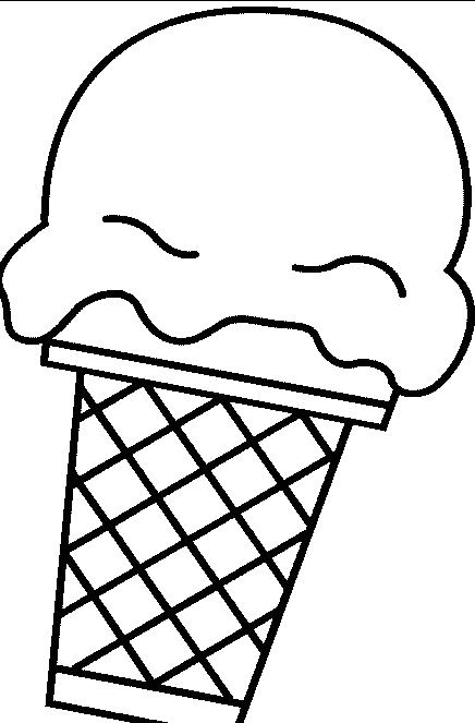 Ice Cream Cold Coloring For Kids - Ice Cream Cold Coloring For Kids (436x663)
