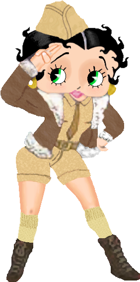 Betty Boop Doing Her Part To Sell Girl Scout Cookies - Betty Boop Doing Her Part To Sell Girl Scout Cookies (330x592)