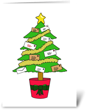 Happy Christmas To Mail Carrier Greeting Card - Happy Christmas To Mail Carrier Greeting Card (350x396)