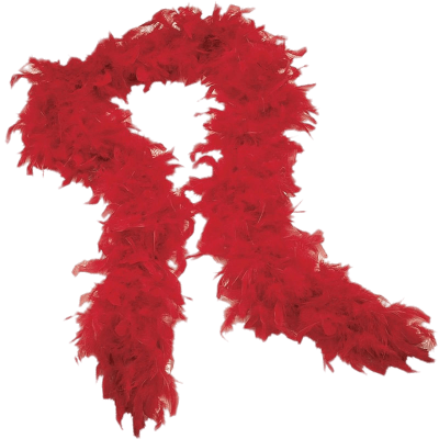 Red Boa Scarf - Red Boa Scarf (400x400)