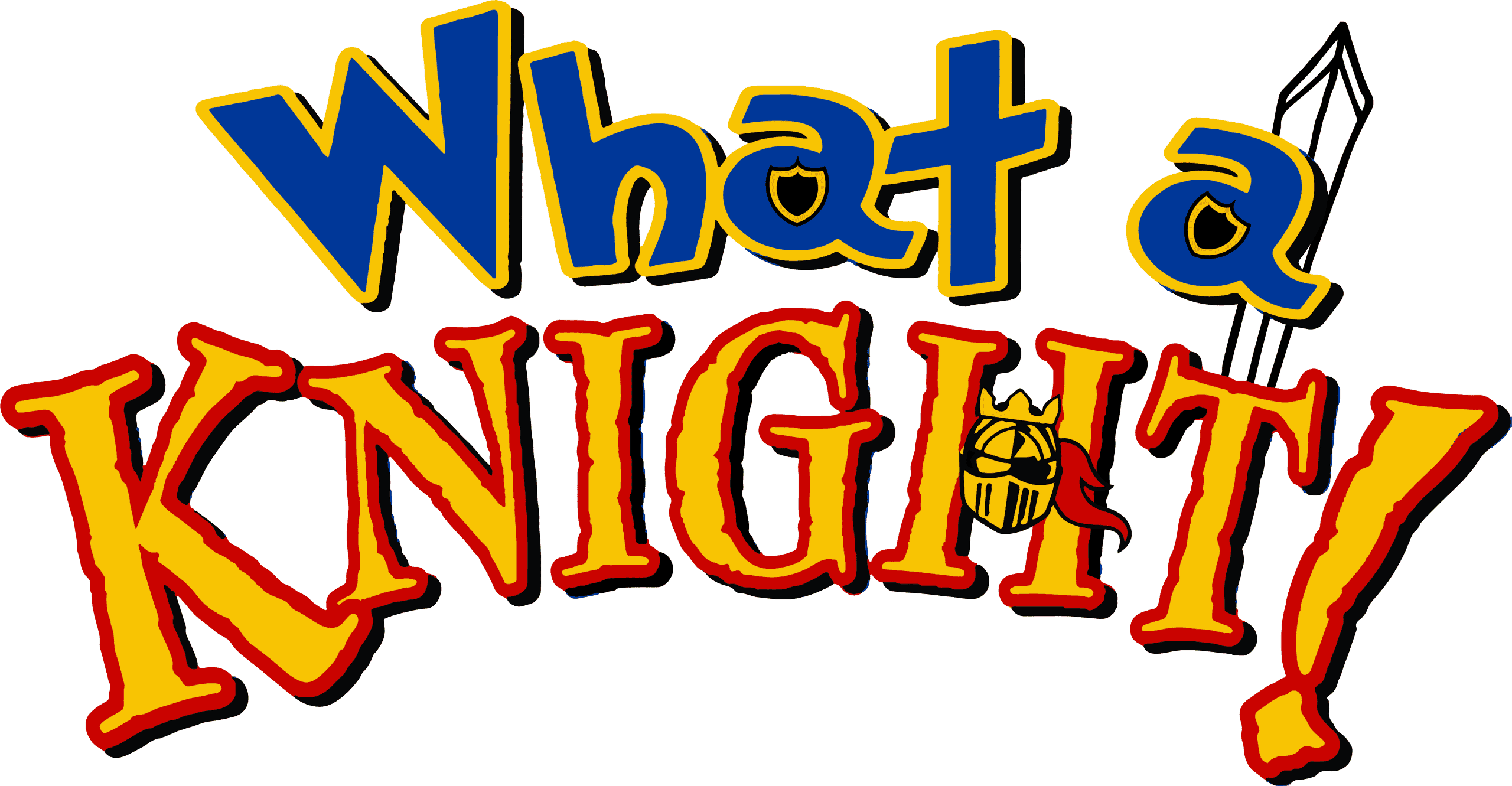 What A Knight Logo 4 Colours Blue Red - What A Knight Logo 4 Colours Blue Red (2560x1331)