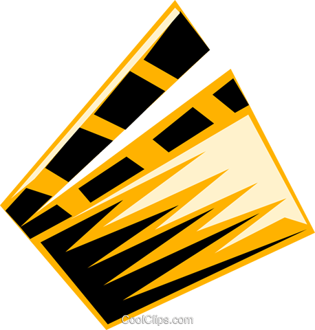 Clapboard Royalty Free Vector Clip Art Illustration - Clapboard Royalty Free Vector Clip Art Illustration (458x480)