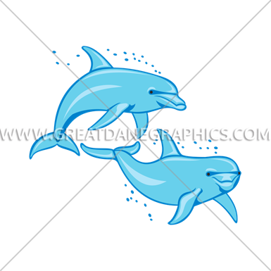 Dolphins Swimming - Dolphins Swimming (385x385)