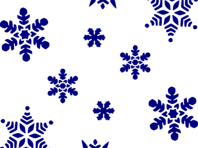 Snowflakes Clipart Navy Blue - Snowflakes Clipart Navy Blue (640x480)