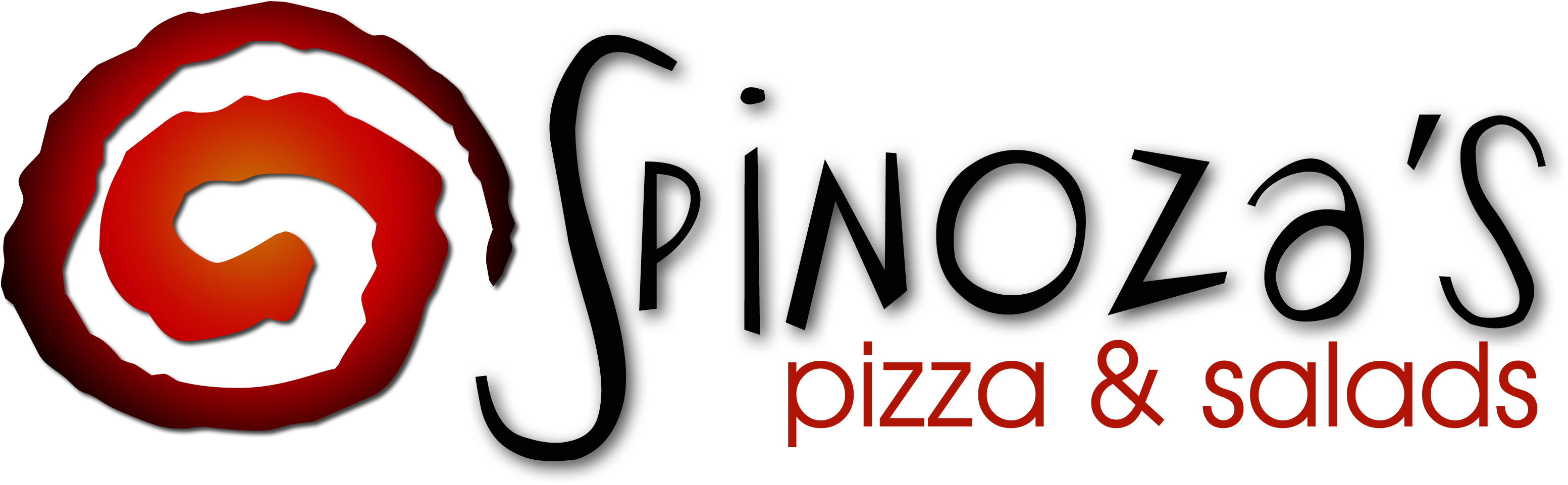 Spinoza's Pizza & Salads Logo - Spinoza's Pizza & Salads Logo (3188x1060)
