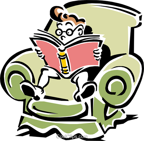 Child Reading Royalty Free Vector Clip Art Illustration - Child Reading Royalty Free Vector Clip Art Illustration (480x469)