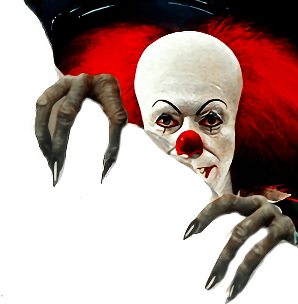 It Pennywisetheclown Pennywise Stephenking Clown Scary - It Pennywisetheclown Pennywise Stephenking Clown Scary (592x604)