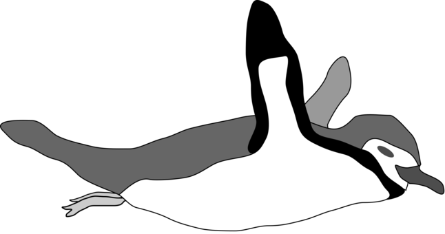 Emperor Penguin Swimming Drawing Computer Icons - Emperor Penguin Swimming Drawing Computer Icons (646x340)