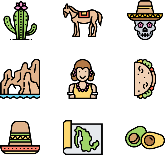 Mexico Symbols - Mexico Symbols (600x564)