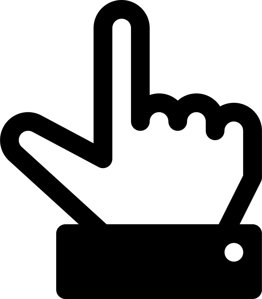 Point Up Svg Png - Point Up Svg Png (858x980)