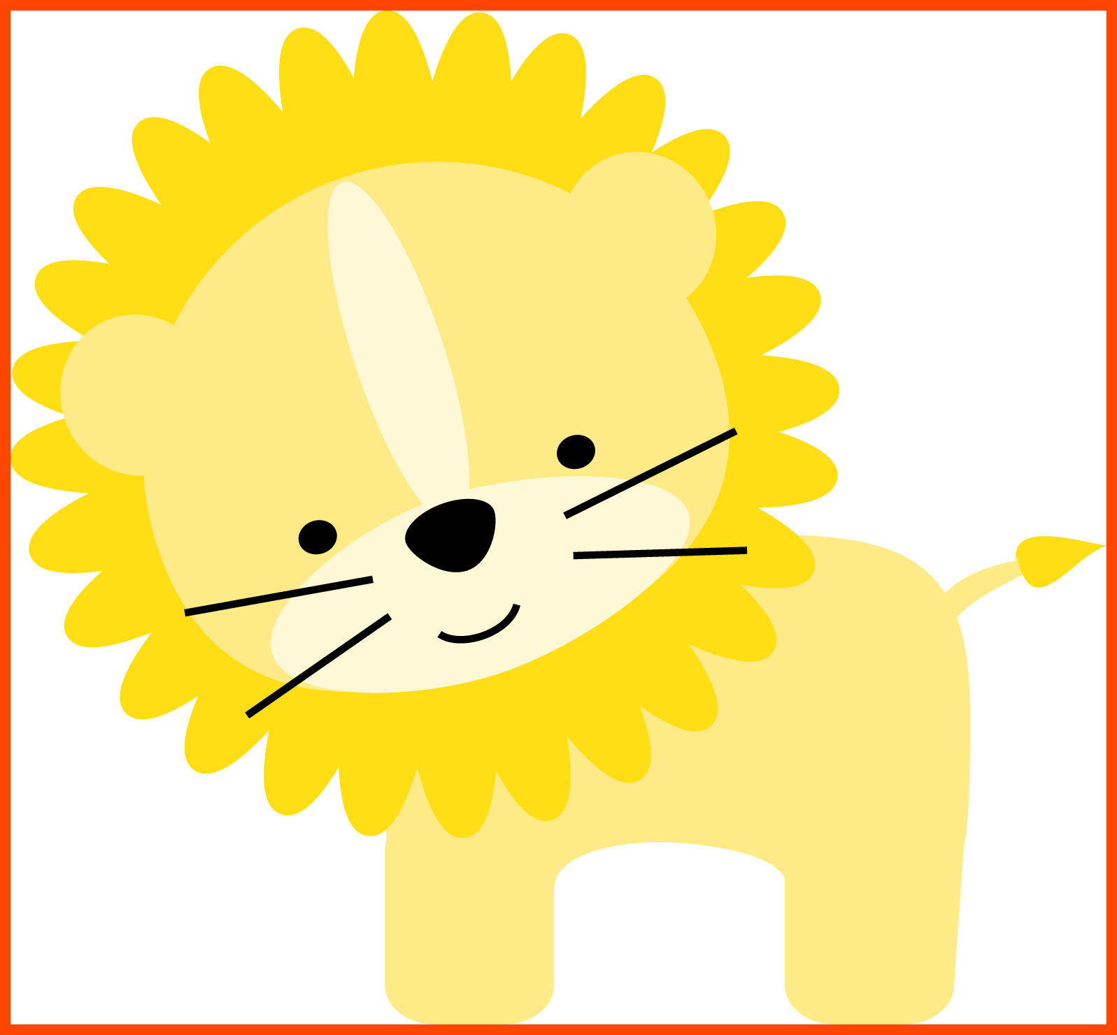 Lions Clipart Colored - Lions Clipart Colored (1597x1481)