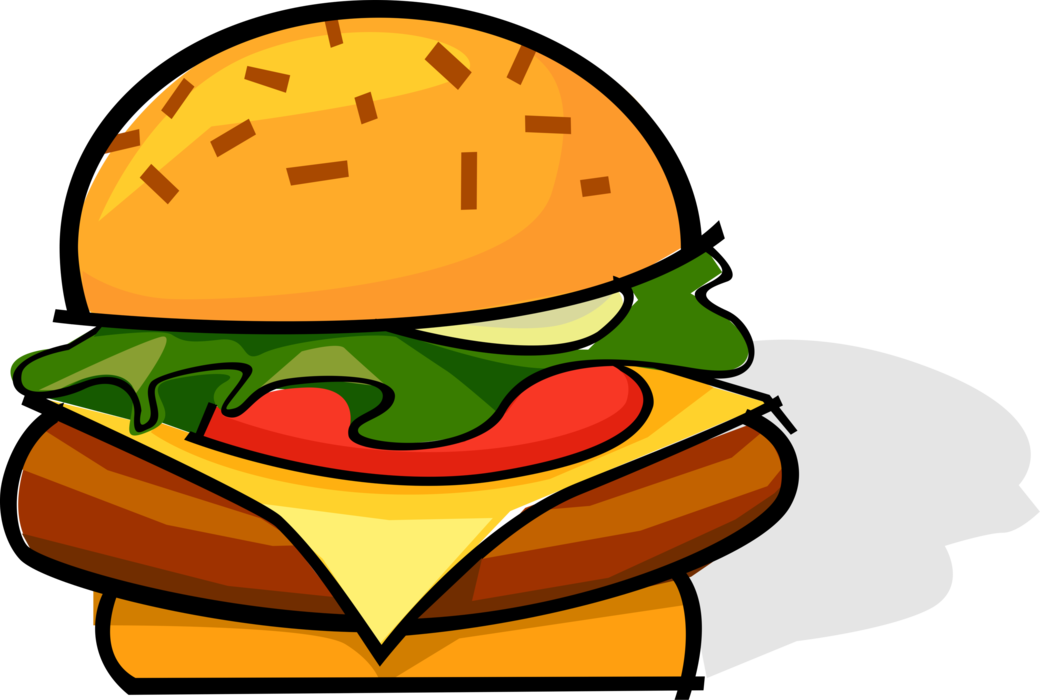Burger Meal Image Illustration - Burger Meal Image Illustration (1040x700)