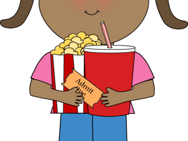 Popcorn Clipart Girl - Popcorn Clipart Girl (640x480)