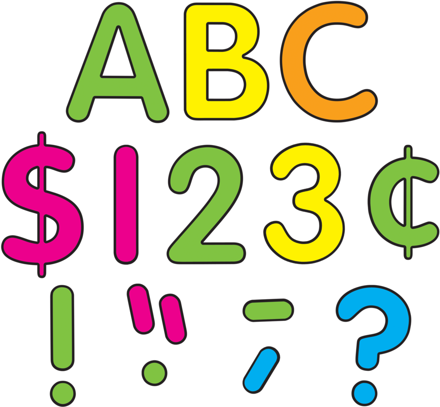 Tcr5815 Neon Brights Classic 4" Letters Uppercase Pack - Tcr5815 Neon Brights Classic 4" Letters Uppercase Pack (900x900)