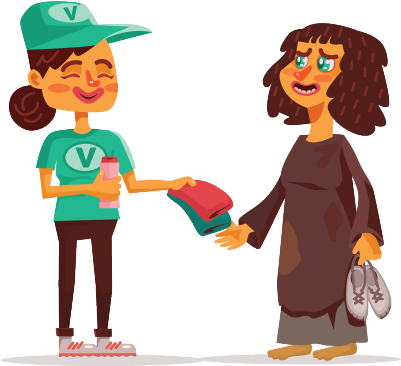 The Volunteer's Cause Was To Help Homeless People - The Volunteer's Cause Was To Help Homeless People (400x375)