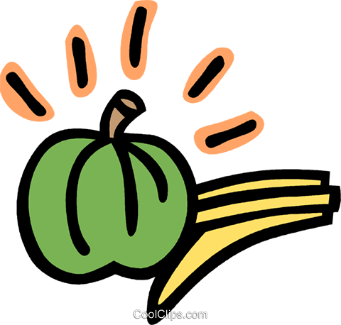 Pumpkin And Squash Royalty Free Vector Clip Art Illustration - Pumpkin And Squash Royalty Free Vector Clip Art Illustration (480x458)