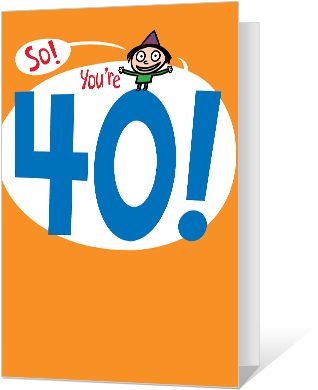 40th Birthday Printable 40th Birthday Cards - 40th Birthday Printable 40th Birthday Cards (420x420)