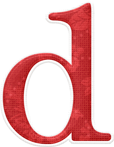Red Alphabet 012 - Red Alphabet 012 (387x500)