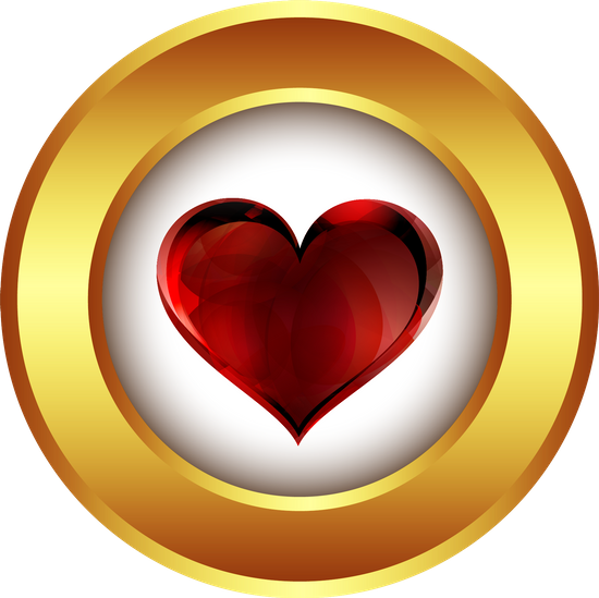 Heart, Love, Gold, Medal, Decoration, Icon, Design - Heart, Love, Gold, Medal, Decoration, Icon, Design (550x549)