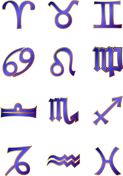 Zodiac Signs Svg Clip Arts 414 X 593 Px - Zodiac Signs Svg Clip Arts 414 X 593 Px (414x593)