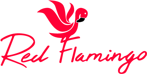 Red Flamingo Logo - Red Flamingo Logo (500x261)