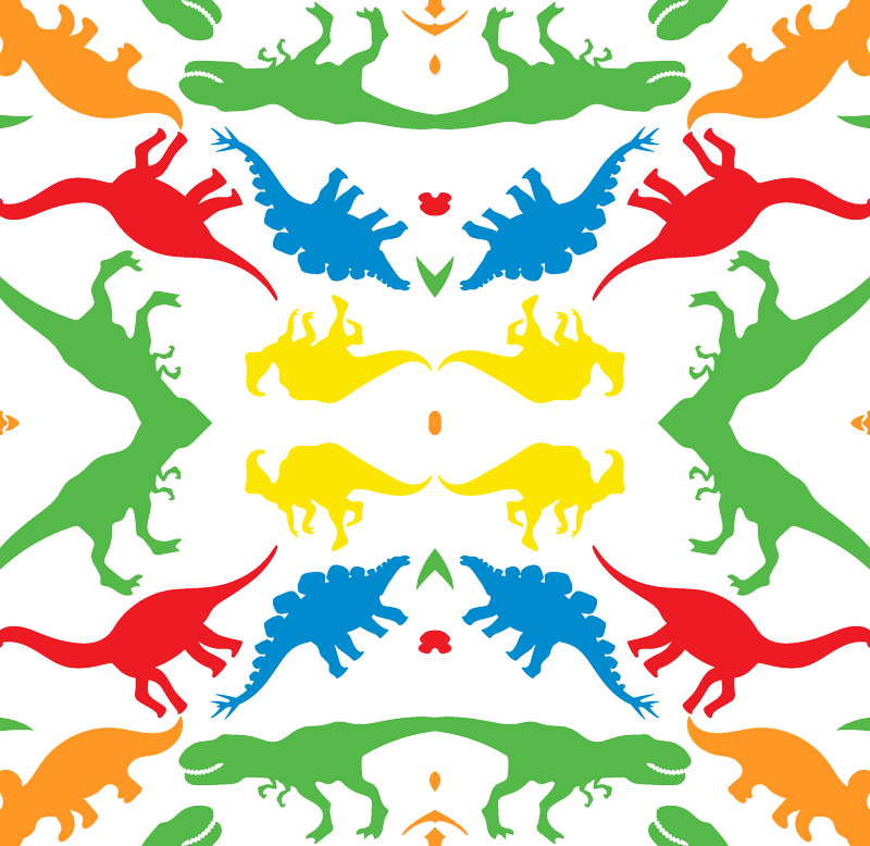 Dinosaurs Dino Nursery Trex Red Blue Green Yellow Orange - Dinosaurs Dino Nursery Trex Red Blue Green Yellow Orange (800x778)