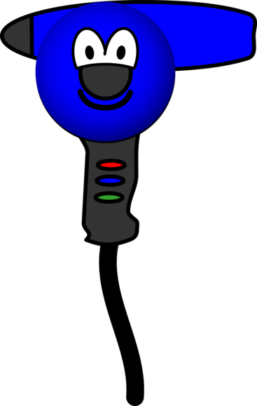 Hairdryer Emoticon - Hairdryer Emoticon (367x579)
