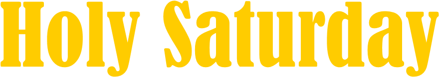 On Saturday Night, We Began The Easter Vigil Outside - On Saturday Night, We Began The Easter Vigil Outside (1043x219)