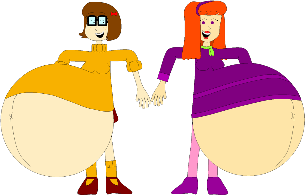 Big Bellied Velma And Daphne By Angry Signs On Deviantart - Big Bellied Vel...