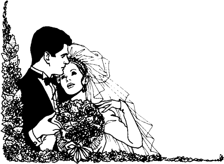 Bride And Groom Silhouettes - Bride And Groom Silhouettes (800x602)