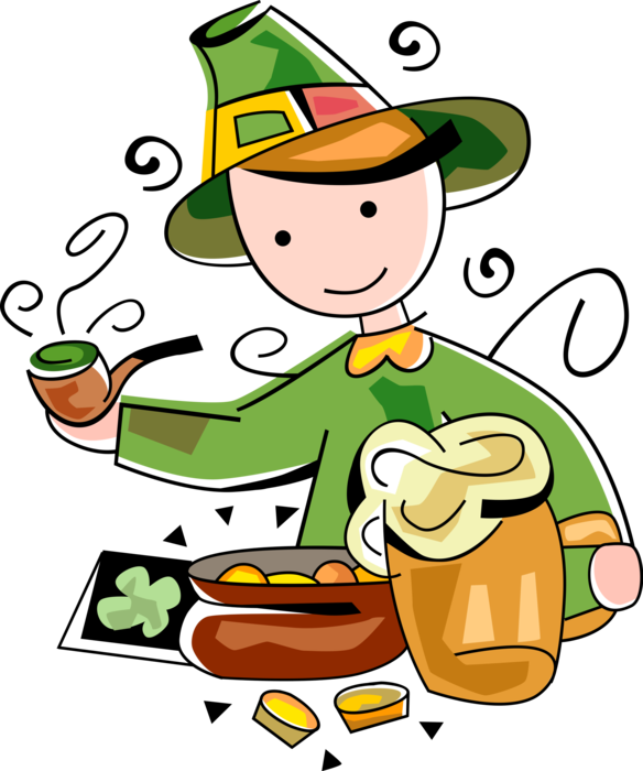 St Patrick's Day Leprechaun , Png Download - St Patrick's Day Leprechaun , Png Download (584x700)