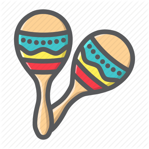 Instrument Latin Maraca Maracas Music Sound Icon - Instrument Latin Maraca Maracas Music Sound Icon (512x512)