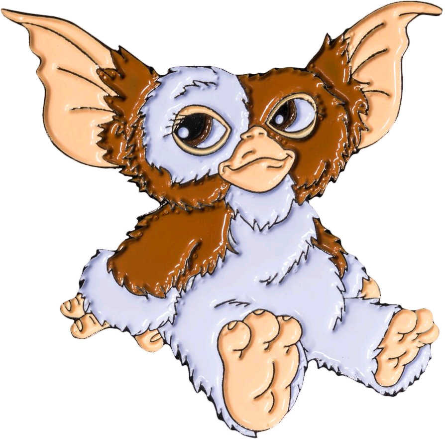 Gizmo Sitting Enamel Pin - Gizmo Sitting Enamel Pin (894x881)
