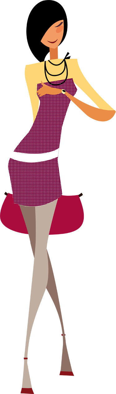 Young Lady Waiting Decorative Sticker - Young Lady Waiting Decorative Sticker (374x1264)