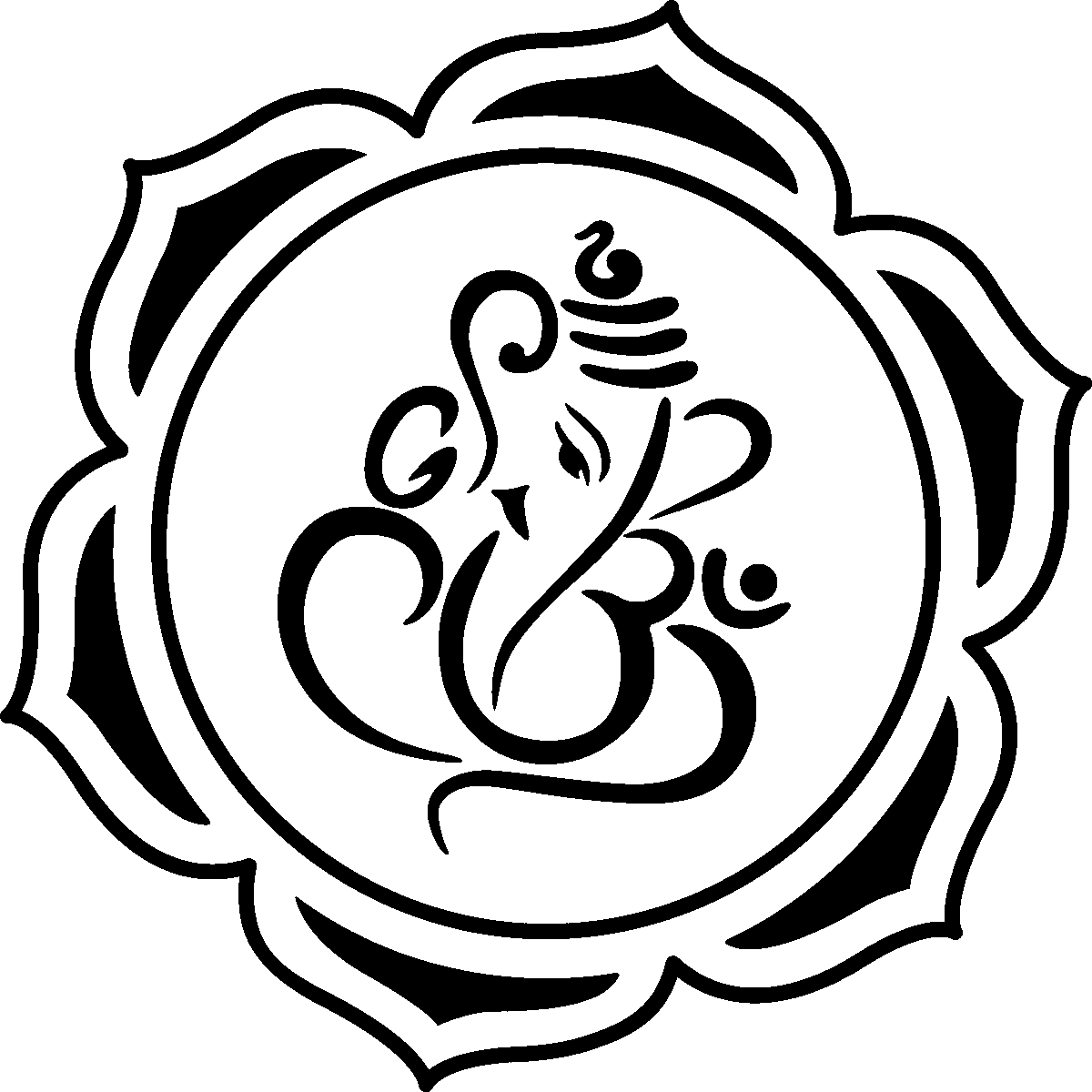 Clip Art Royalty Free Ganesha Simple At Getdrawings - Clip Art Royalty Free Ganesha Simple At Getdrawings (1200x1200)