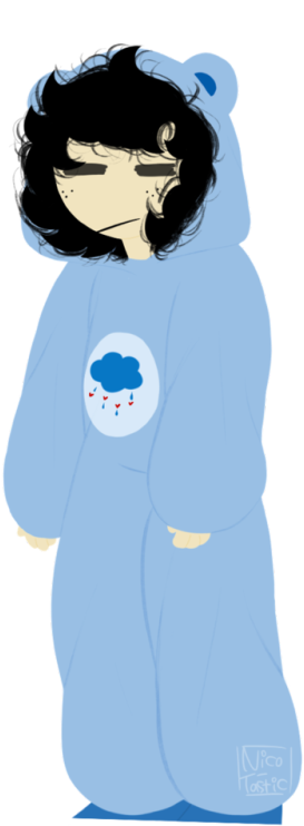 Nico In A Grumpy Bear Onesie Something No One Asked - Nico In A Grumpy Bear Onesie Something No One Asked (421x750)