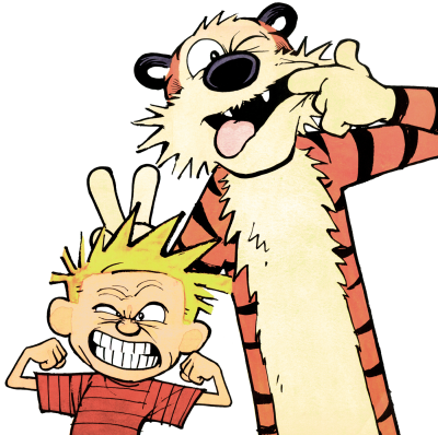 Calvin And Hobbes Png File - Calvin And Hobbes Png File (400x398)