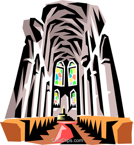 Igreja Livre De Direitos Vetores Clip Art Ilustração - Igreja Livre De Direitos Vetores Clip Art Ilustração (441x480)