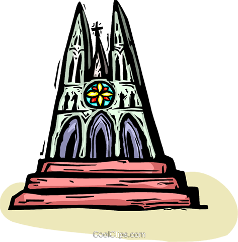 Igreja Cristã Livre De Direitos Vetores Clip Art Ilustração - Igreja Cristã Livre De Direitos Vetores Clip Art Ilustração (473x480)