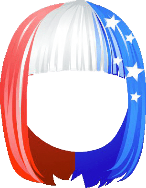 Free Png Patriotic Fringe Hair Trlor Png Images Transparent - Free Png Patriotic Fringe Hair Trlor Png Images Transparent (480x615)