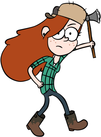 Wendy Corduroy With An Axe By Bluelight439 - Wendy Corduroy With An Axe By Bluelight439 (372x546)