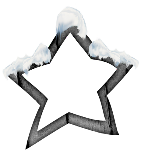 Winter Snowy Star Clip Art Christmas Clipart, Winter - Winter Snowy Star Clip Art Christmas Clipart, Winter (489x500)