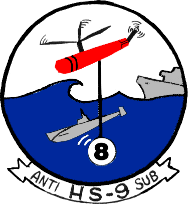 Helicopter Anti-submarine Squadron 9 Insignia 1957 - Helicopter Anti-submarine Squadron 9 Insignia 1957 (375x407)