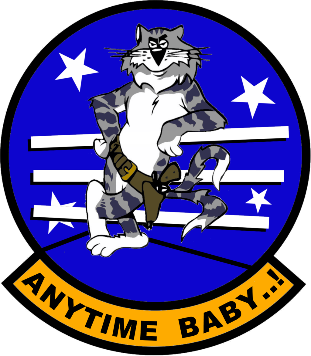 F-14 Tomcat Anytime Baby Flight Insignia By Viperaviator - F-14 Tomcat Anytime Baby Flight Insignia By Viperaviator (1024x1173)