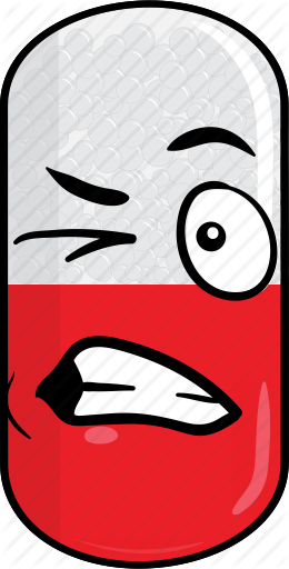 Png Freeuse Pill Capsule By Vector Toons Drugs Face - Png Freeuse Pill Capsule By Vector Toons Drugs Face (260x512)