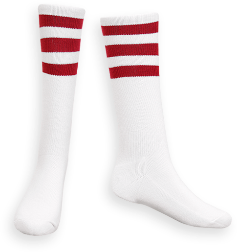 Cover Image For White/crimson White Socks - Cover Image For White/crimson White Socks (600x600)