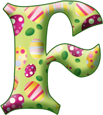 Name Letters, Letter F, Holiday Fonts, Happy Easter, - Name Letters, Letter F, Holiday Fonts, Happy Easter, (512x512)