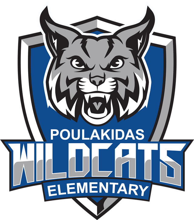 Grey Cat In Front Of Blue Sheild Poulakidas - Grey Cat In Front Of Blue Sheild Poulakidas (640x725)