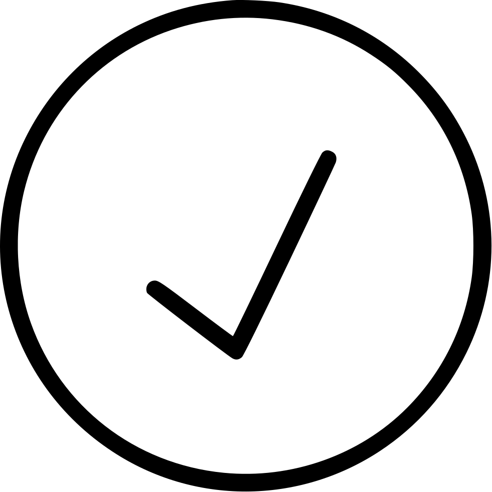 Circle Shape Check Ok Sign Comments - Circle Shape Check Ok Sign Comments (981x981)